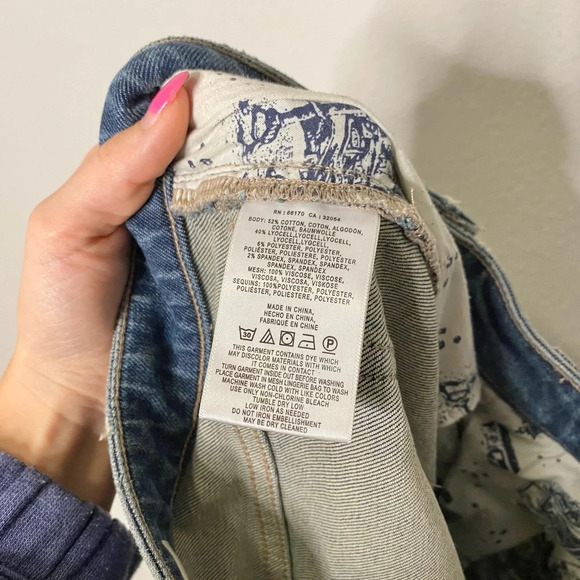 Anthropologie Pilcro and the Letterpress High Rise Sequined Flare Jeans - Picture 11 of 11